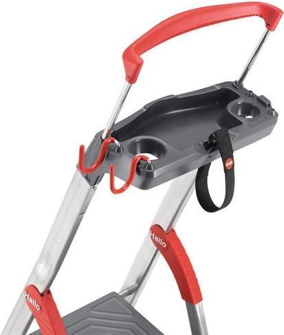 Produktbild Hailo L100 TopLine, Alu-Sicherheits-Stehleiter, 3 Stufen (Stehleiter, 70 cm)