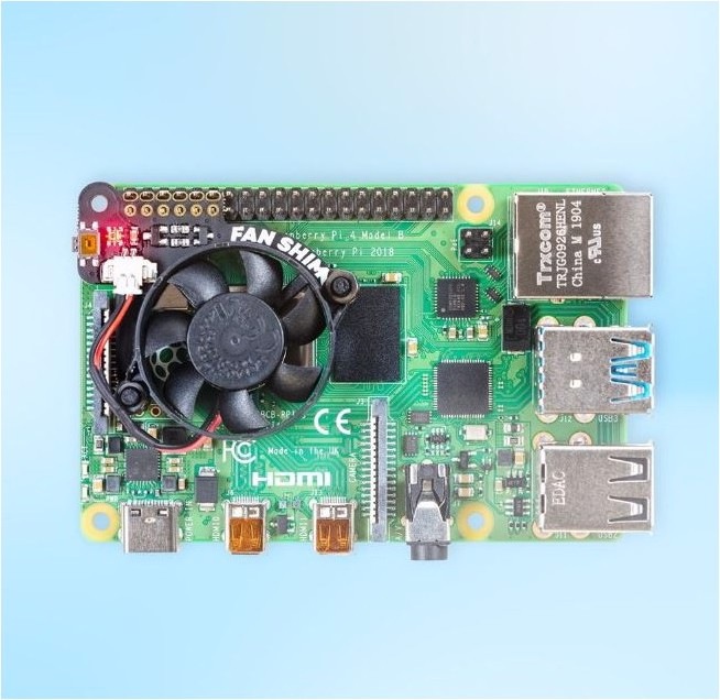 Actual product image Pimoroni Fan SHIM (Heatsink)