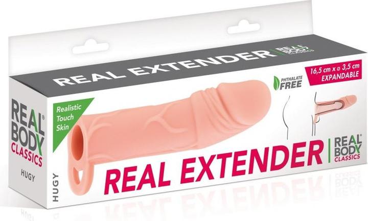 Image du produit Real Body Gaine d'extension de pénis Hugy 16,5cm