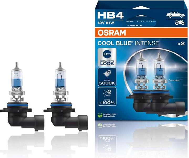 Image du produit Osram 4062172388306 Ampoules halogènes COOL BLUE® INTENSE HB4 51 W 12 V (HB4)