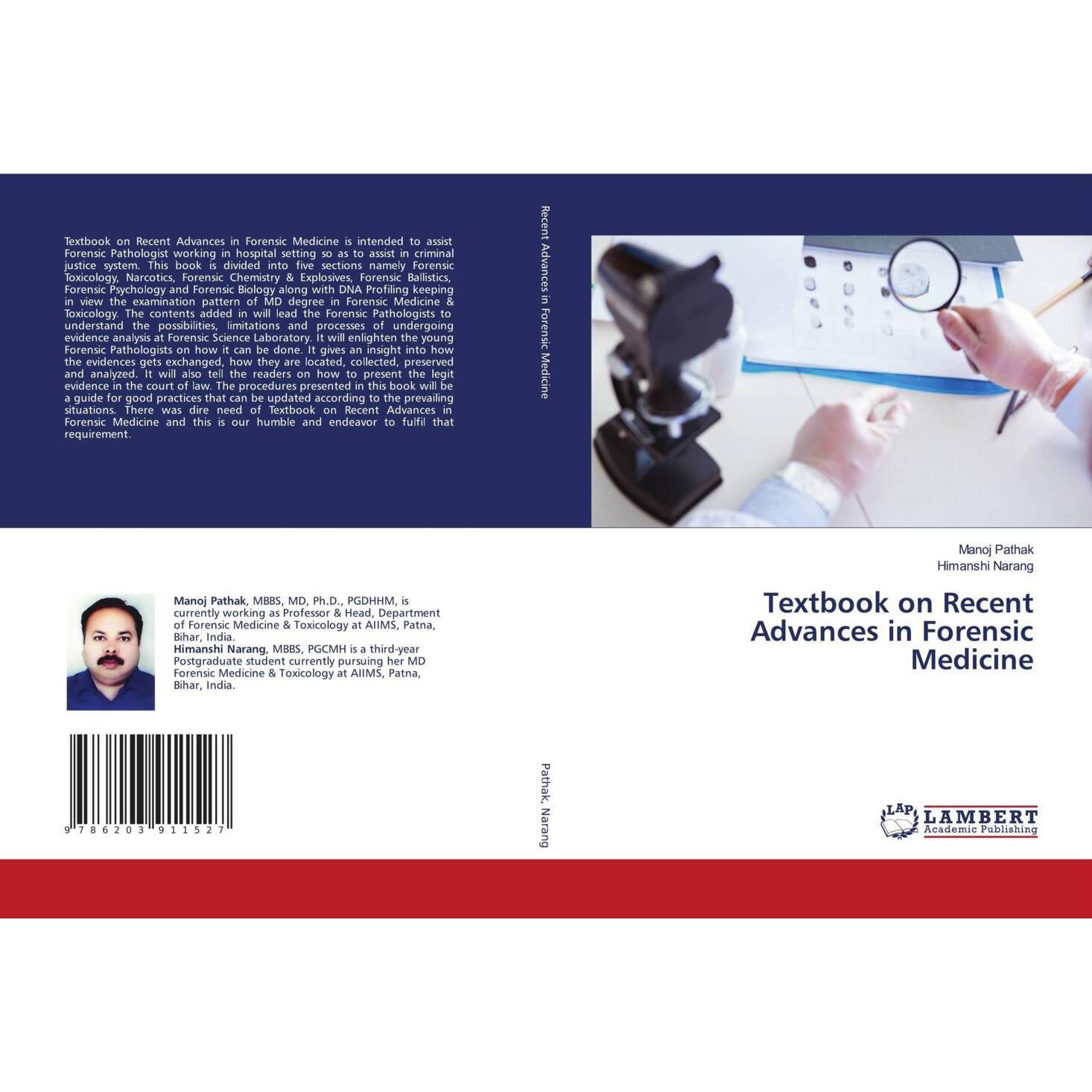 Textbook on Recent Advances in Forensic Medicine, Fachbücher von Manoj Pathak, Himanshi Narang