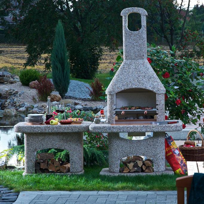 Image du produit Wellfire Barbecue Nova brun avec table d'appoint