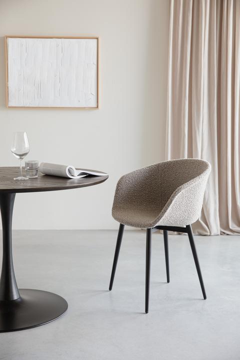 Actual product image White Label Living Raku Table Brown/Black (110 x 75 cm)