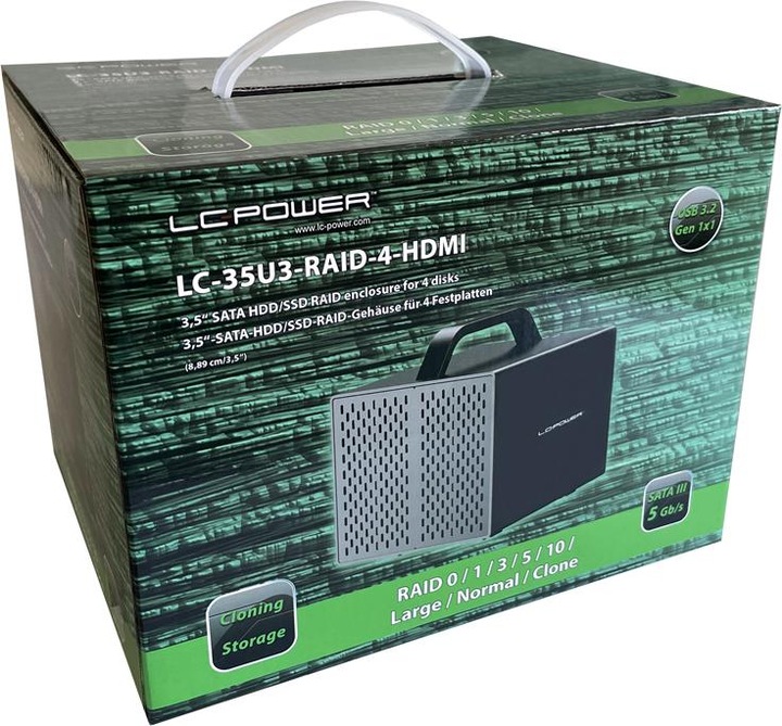 Actual product image LC-Power Geh 8.9cm (2x3,5") LC-35U3-RAID-4-HDMI (3.5")