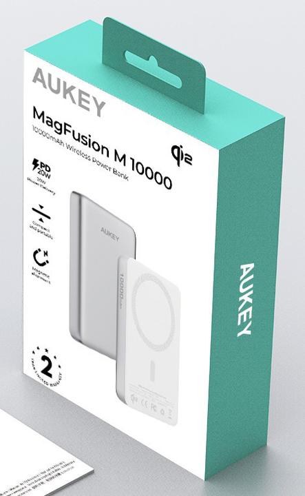Actual product image Aukey Mag Fusion Slim (10000 mAh, 20 W, 36 Wh)