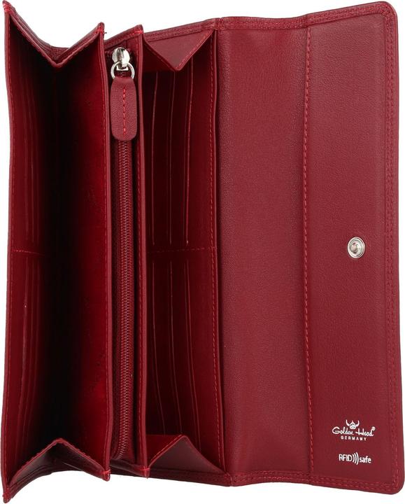 Actual product image Golden Head Polo wallet RFID leather 19.5 cm