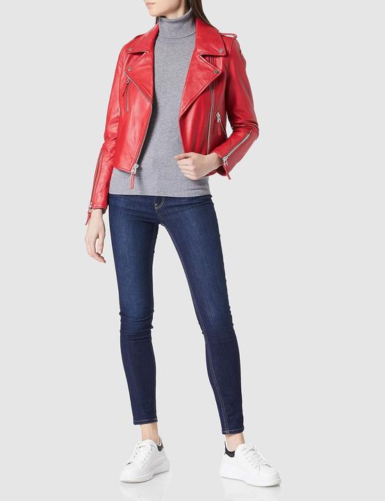 Actual product image Blauer Padded Women's Coat with Leather Shoulders