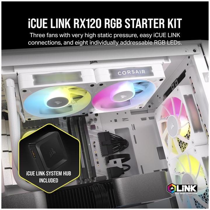 Produktbild Corsair iCUE LINK RX120 RGB (120 mm, 3 x)
