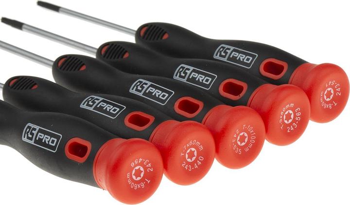 Actual product image RS PRO Precision hexagon socket screwdriver set, 5 pieces
