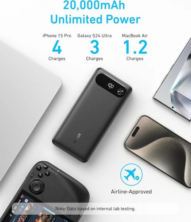 Image du produit Anker Power Bank A1383011 (20000 mAh, 87 W, 65 Wh)