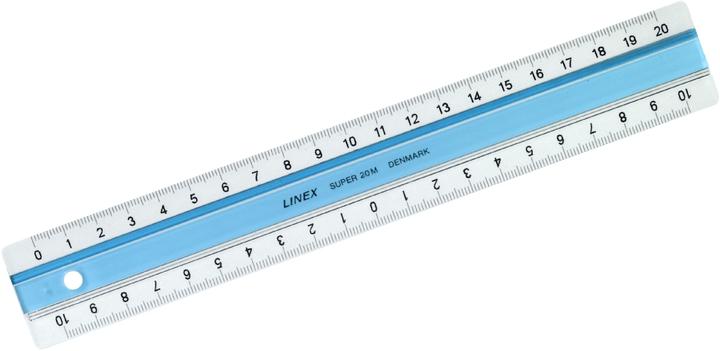 Actual product image Linex S20MM Super ruler blue (20 cm)