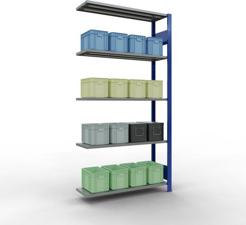 Image du produit Schulte Lagertechnik Système d'assemblage de rayonnages MULTIplus85 avec traverses de longueur