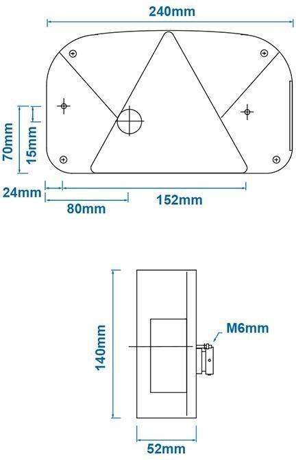 Actual product image ProPlus Multipoint II trailer tail light right