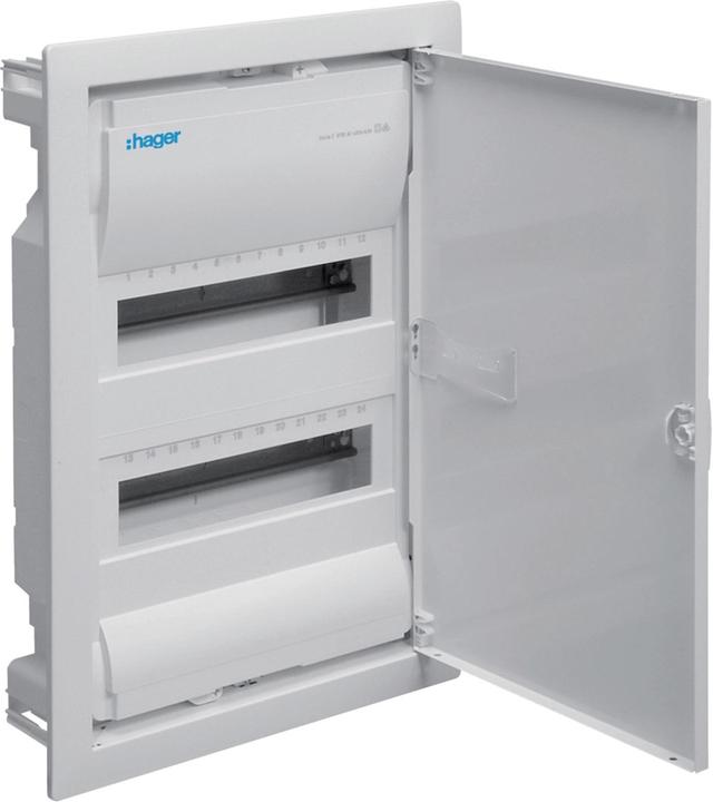 Produktbild Hager UP KLEINVERT. 2R 24TE WS+TÜR (VU24AT)