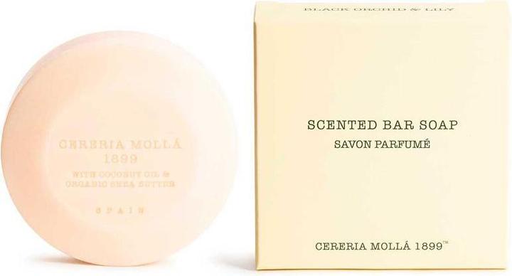 Actual product image Cereria Molla Cereria Mollá - Perfumed solid soap Black Orchid & Lily (Scented Bar Soap) 100 g (Hard soap, 100 g)