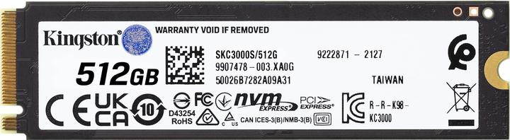 Image du produit Kingston KC3000 (512 Go, M.2 2280)