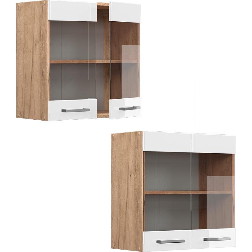 Vicco, Regal, Küchenglasschrank R-Line (60 x 60 x 31 cm)