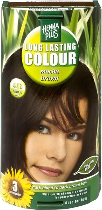 Actual product image Hennaplus Long Lasting Colour (4.03 Mocha Brown)