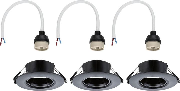 Produktbild Paulmann Einbauleuchte 3er-Pack starr (GU10)