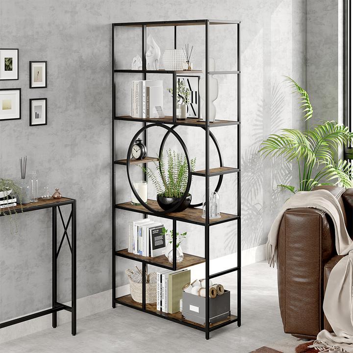 Actual product image Vicco Raumteiler Fyrk, Schwarz/Antikholz, 80 x 180 cm