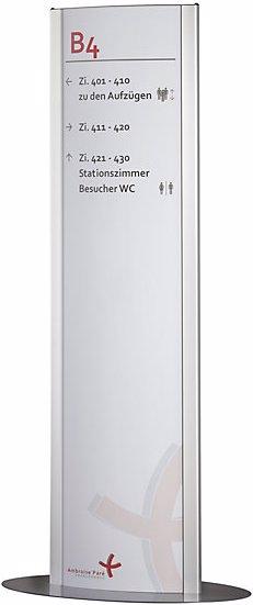 Image du produit Moedel Présentoir d'intérieur FRANKFURT™, h x l 1800 x 500 mm, format visible h x l (A3)