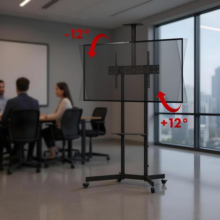 Produktbild Maclean Mobile TV con Ripiano per Fotocamera (45 kg, 37" - 70")