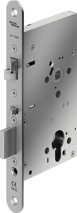 Actual product image Dormakaba Panic mortise lock SVP 5xxx Fkt.E rd 20/55/72/9mm DIN left VA (Profile cylinder)