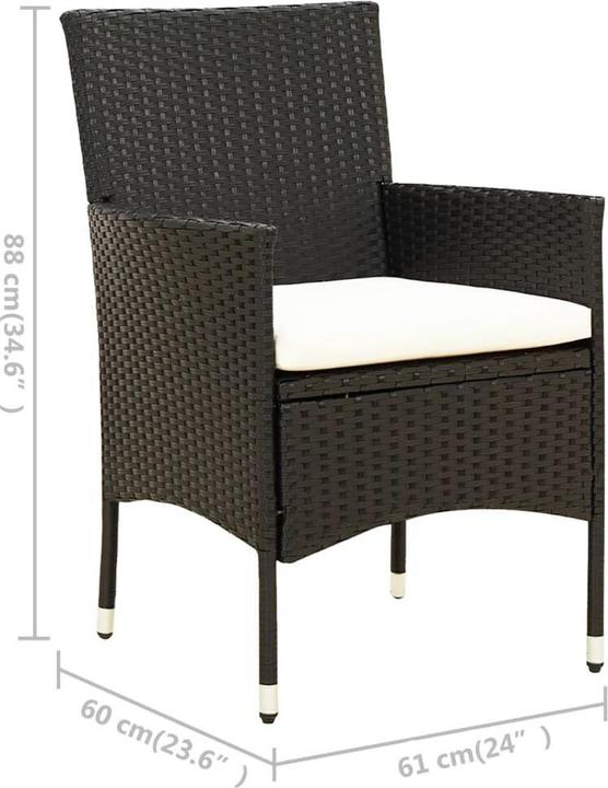 Produktbild vidaXL Garten-Essgruppe (190 x 90 x 75 cm)