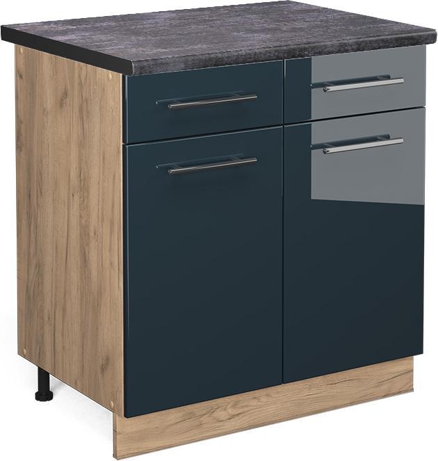 Charcoal, Dark blue high gloss, Gold power oak