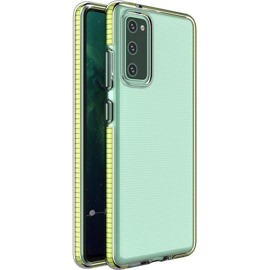 Hurtel Spring Case clear TPU gel protective cover with colorful frame for Samsung Galaxy S21+ 5G (S21 Plus (Samsung Gala...