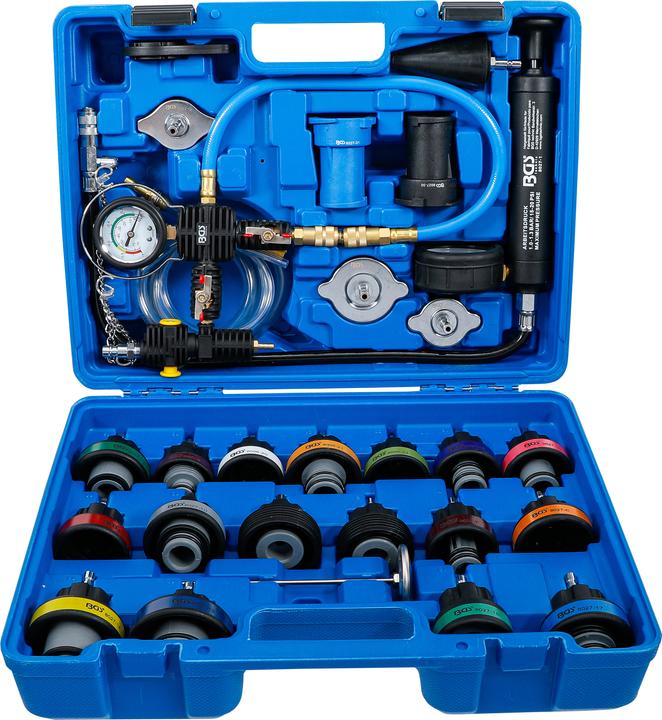 BGS Kühlsystem-Abdrück-Satz inkl. Befüllsystem 28-tlg.
