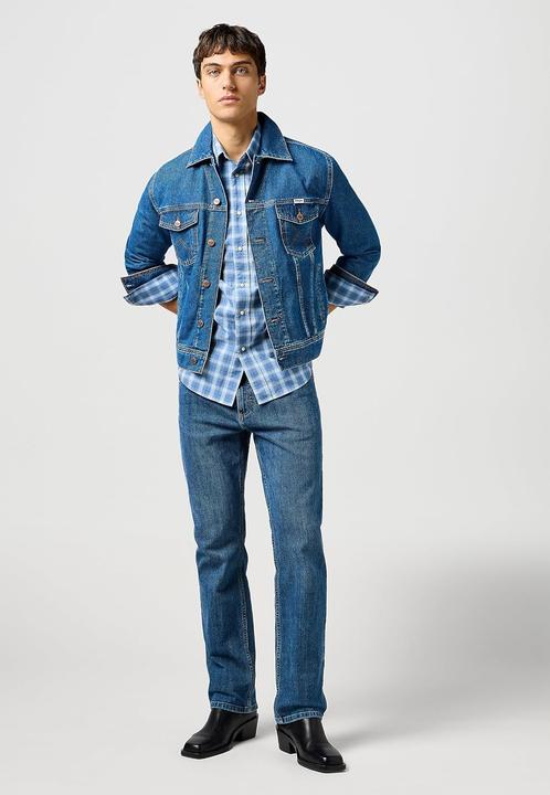 Actual product image Wrangler Classic Denim Jacket, Regular Fit, Machine Washable (XL)