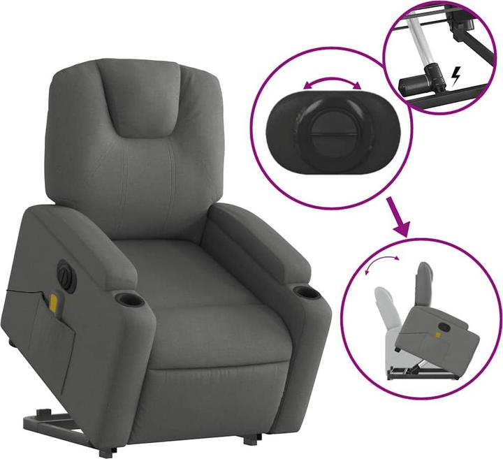 Image du produit vidaXL Massagesessel mit Aufstehhilfe