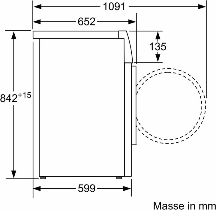 Produktbild Bosch Hausgeräte Serie8 WTXH7M50CH (9 kg, Rechts, CH-Stecker)