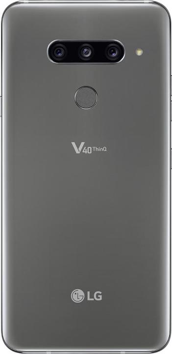 Produktbild LG V40 ThinQ (128 GB, Platinum Grey, 6.40", Dual SIM, 4G)