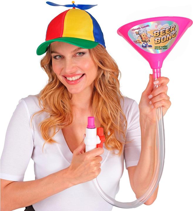 Produktbild Widmann Bier Bong in Pink mit Ventil Trinkspiel