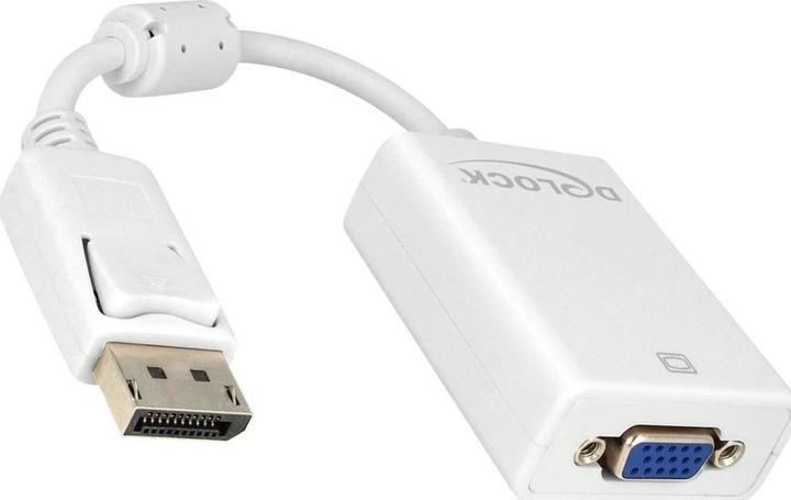 Actual product image Delock Monitor adapter DP to VGA-Bu white (VGA, 16 cm)