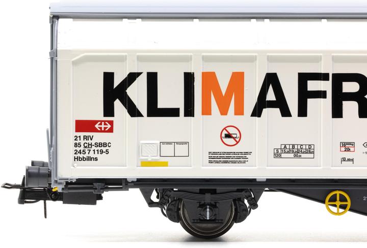 Image du produit Lemke SBB 2-achsiger Schiebewandwagen Hbbillns Migros Ep.VI (Piste H0)