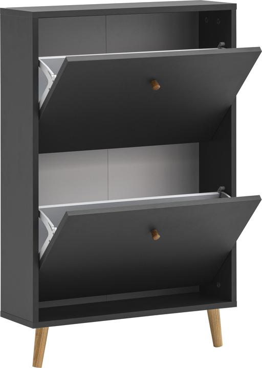 Produktbild Schildmeyer Bjarne Schuhkipper Schuhschrank anthrazit 2 Klappen