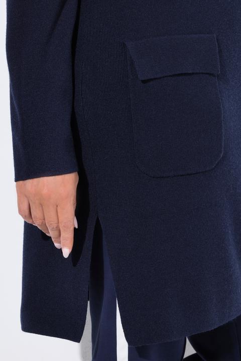 Produktbild Ulla Popken Strickjacke, Feinripp, Rundhals, 2-Wege-Zipper (56)