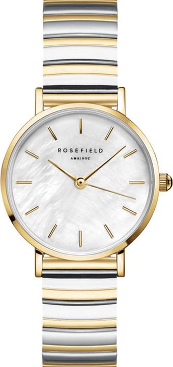 Actual product image Rosefield - Small Edit White MOP Half-Moon Steel Duotone SEWDSG-SE03 (Analogue wristwatch, 26 mm)