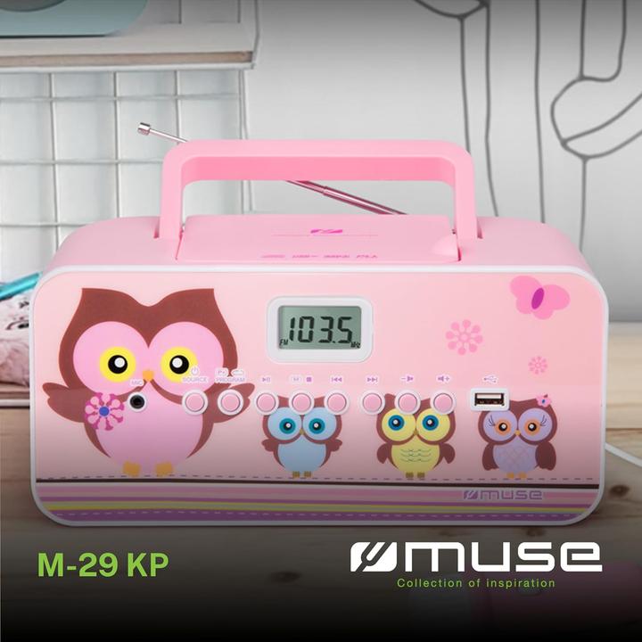 Image du produit Muse CD-Radio für Kinder mit Mikrofon