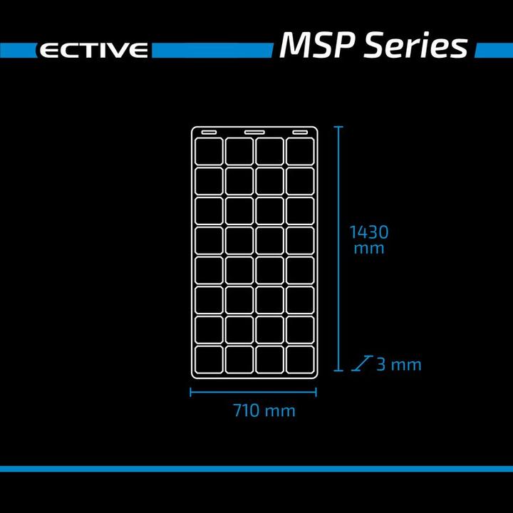 Produktbild Ective MSP 180 Flex flexibles Solarmodul monokristallin 180W (180 W, 3.30 kg)
