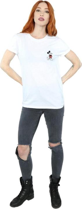 Immagine prodotto Disney Mickey Mouse Kickin Retro Chest Maglietta Ampia Donna (M)