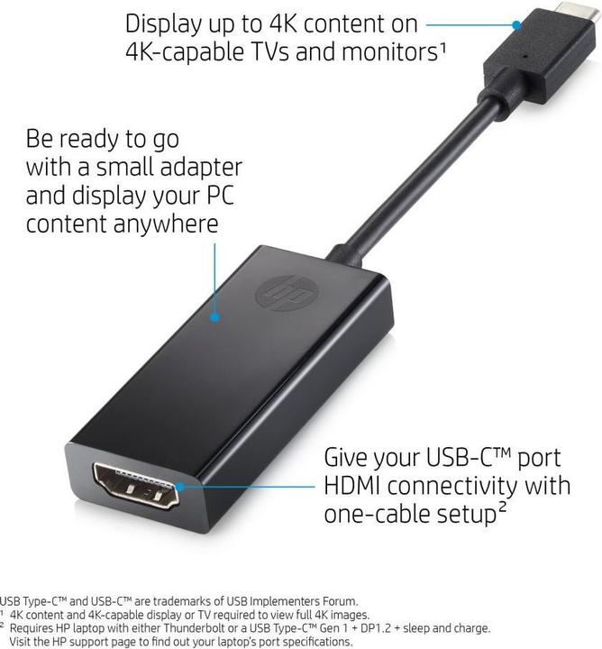 Produktbild HP USB-C zu HDMI (HDMI, 11.10 cm)