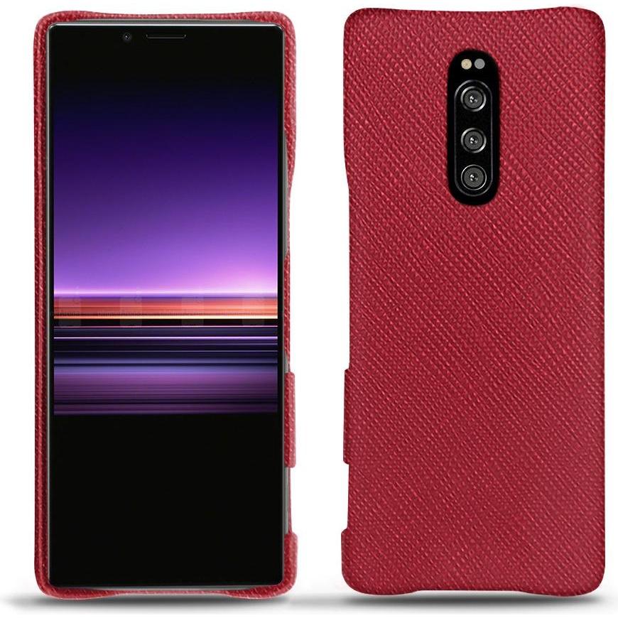 Noreve Lederschutzhülle (Sony Xperia 1), Smartphone Hülle, Rot