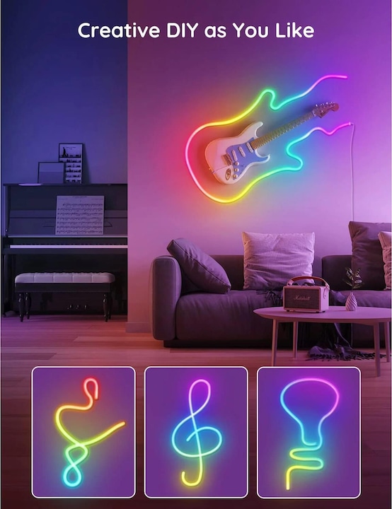 Produktbild Govee RGBIC Neon Rope Light (RGBIC, 200 cm, Indoor)