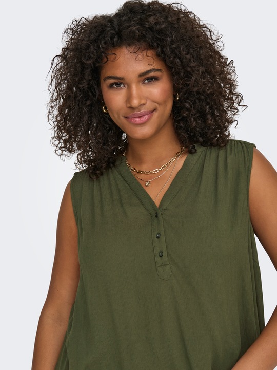 Produktbild Only Normal geschnitten V-Ausschnitt Curve Tank-Top Top (54)