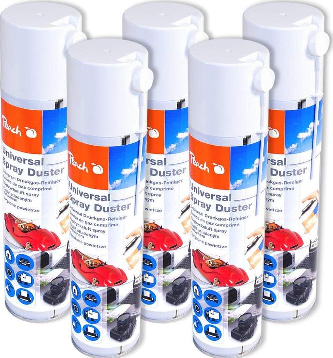 Image du produit Peach Druckluftreiniger Spray PA100 400 ml, 5er Pack