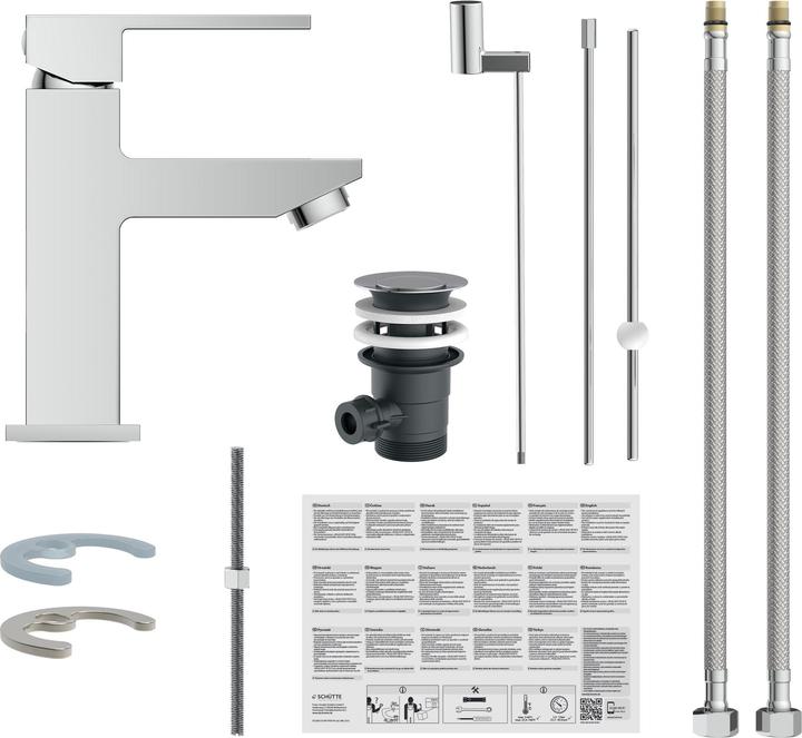 Immagine prodotto Schütte Rubinetto bagno TOKYO II Miscelatore lavabo cromo Miscelatore monocomando 24110